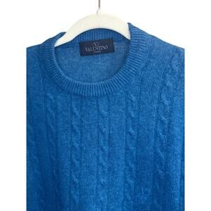 Virgin Wool Blue Valentino Sweater